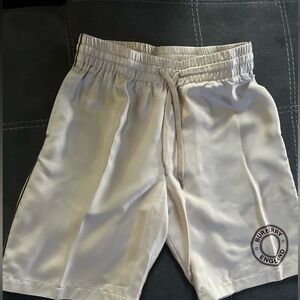 Burberry Men's Rondell Logo Drawstring Silk Shorts